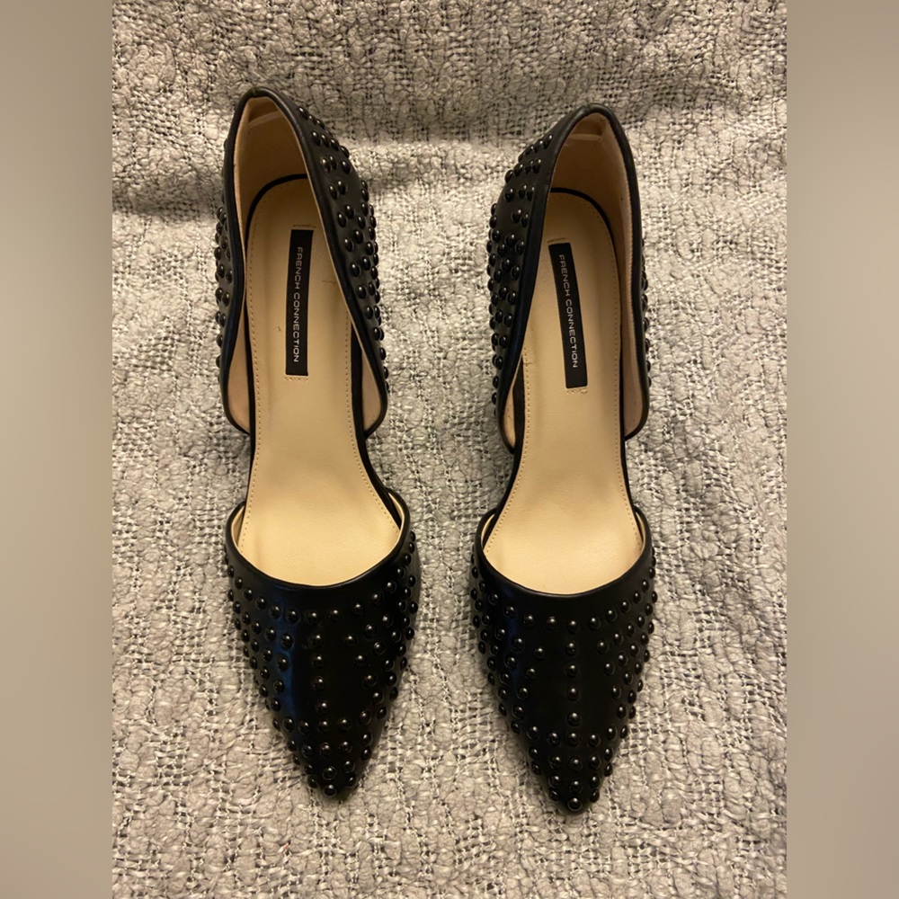 French Connection Ellis Studded D'orsay Stiletto Pumps Shoes women's size 11